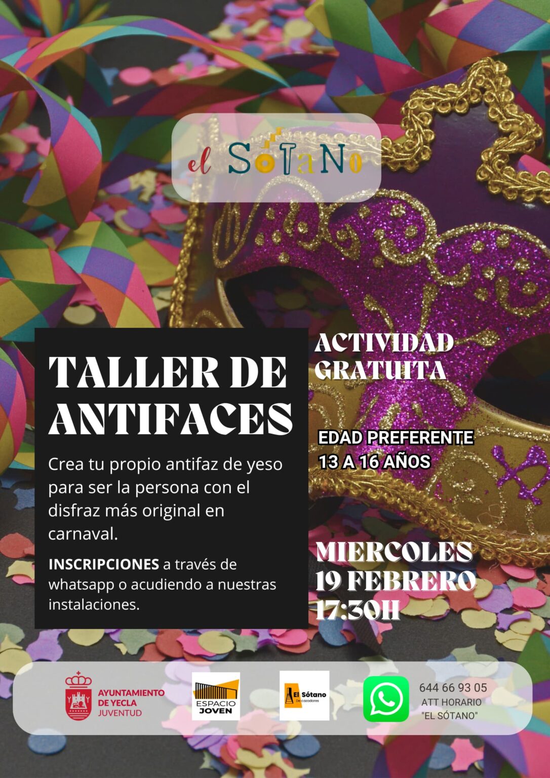 Taller de antifaces