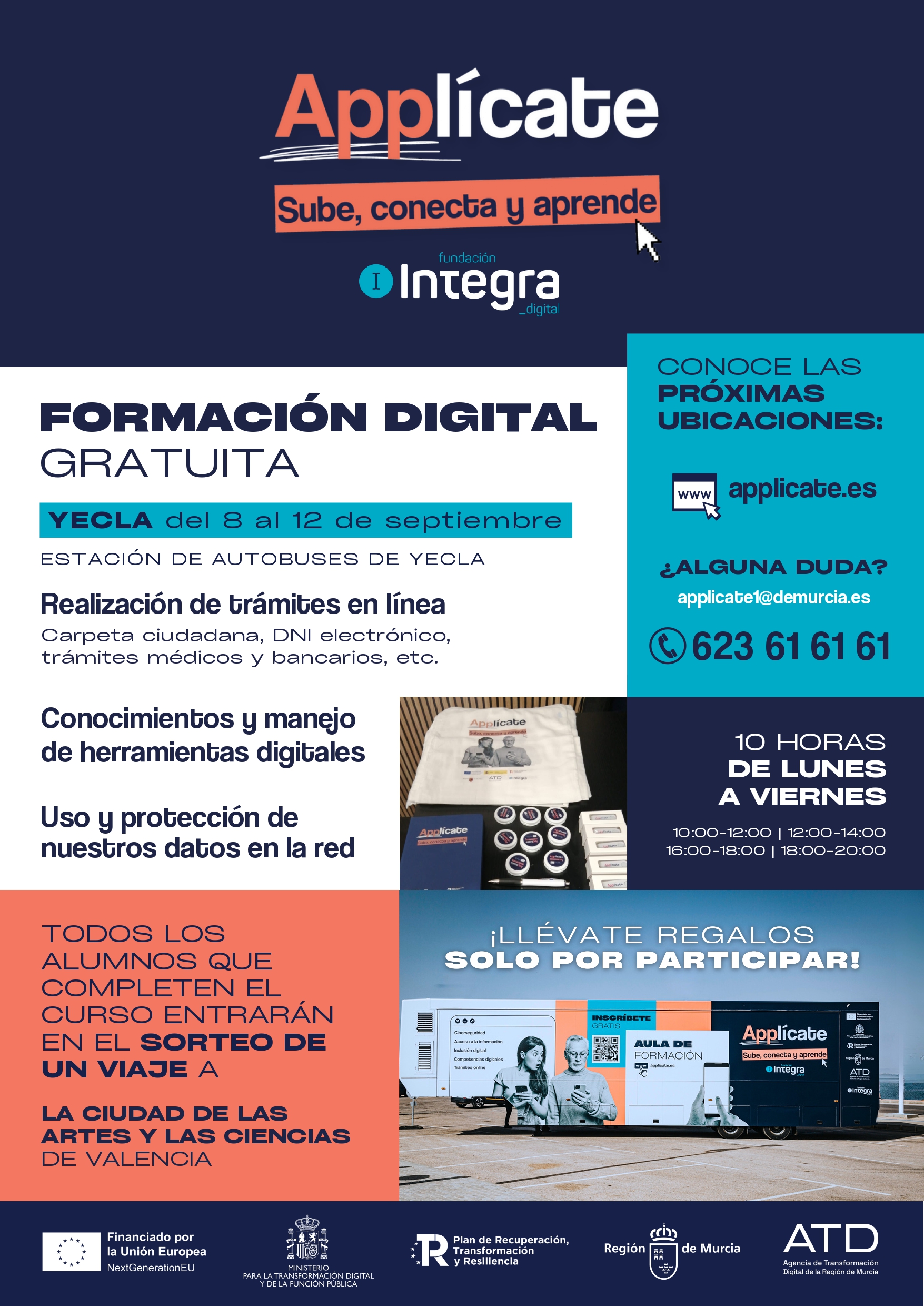 Cartel formación digital gratuita