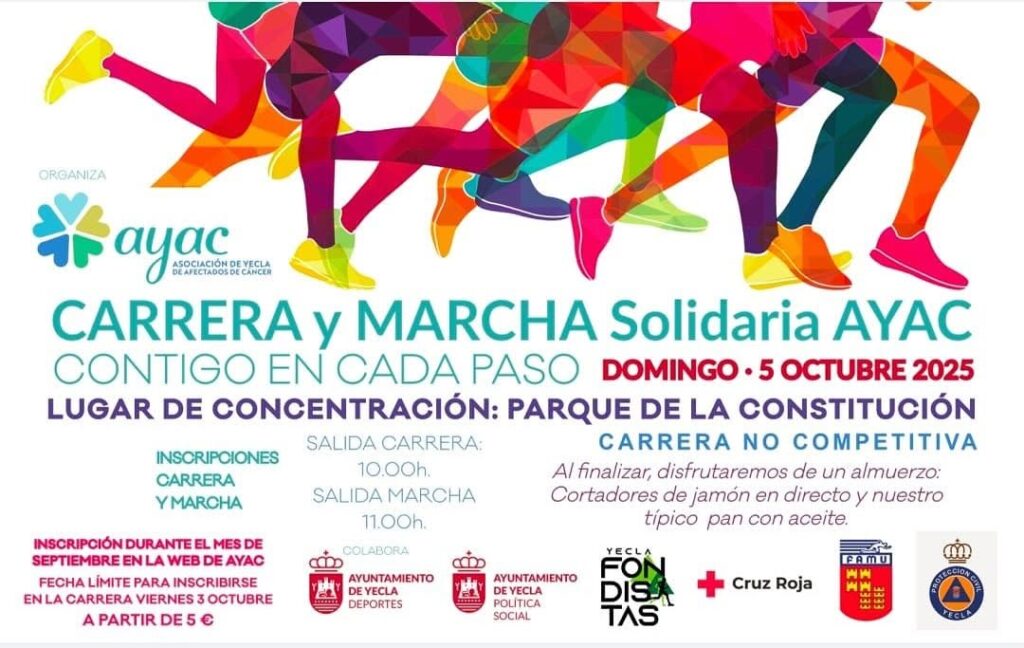 Cartel marcha solidaria 2025 AYAC