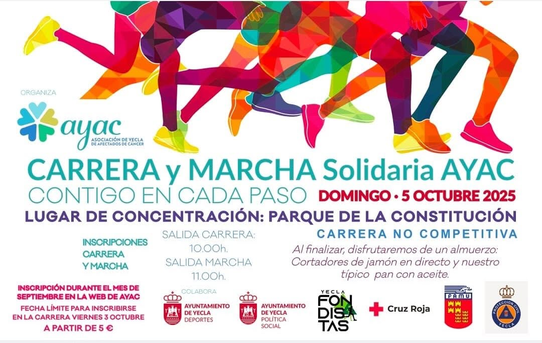 Cartel marcha solidaria 2025 AYAC