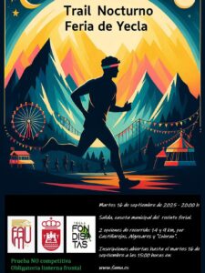 Cartel Trail Nocturno Feria de Yecla 2025