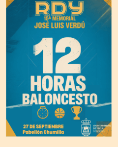 Cartel 12 horas Baloncesto