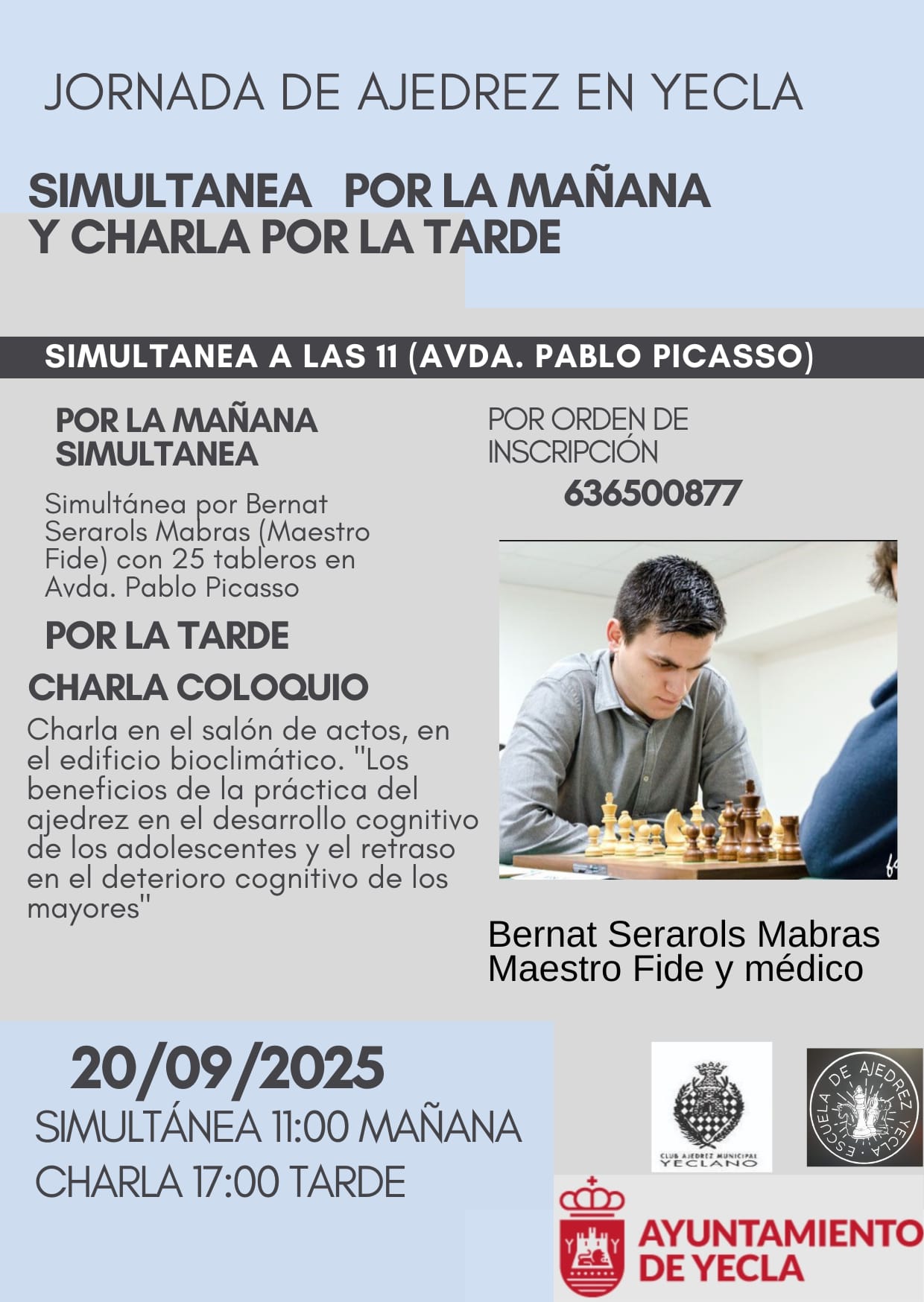 Cartel Jornada de Ajedrez