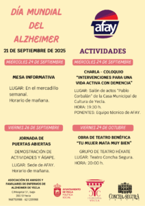 Cartel 2025 Dia mundial alzheimer