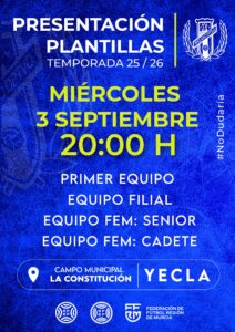 Cartel presentación equipos