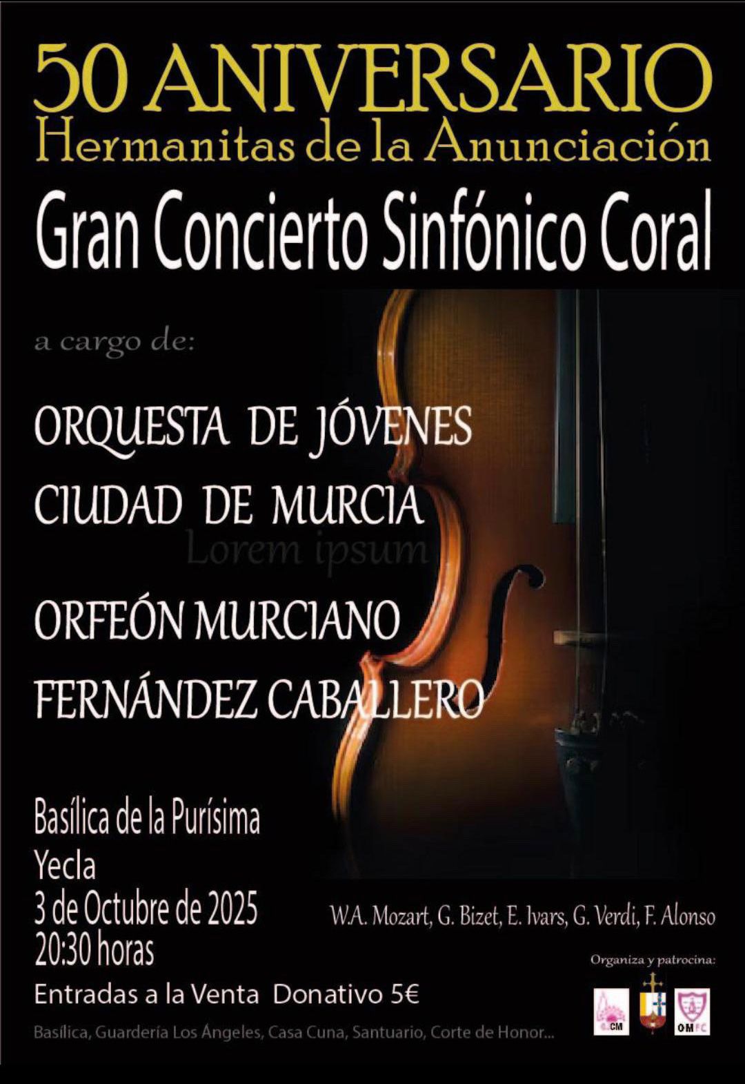 Concierto Benéfico Hermanitas 3 oct