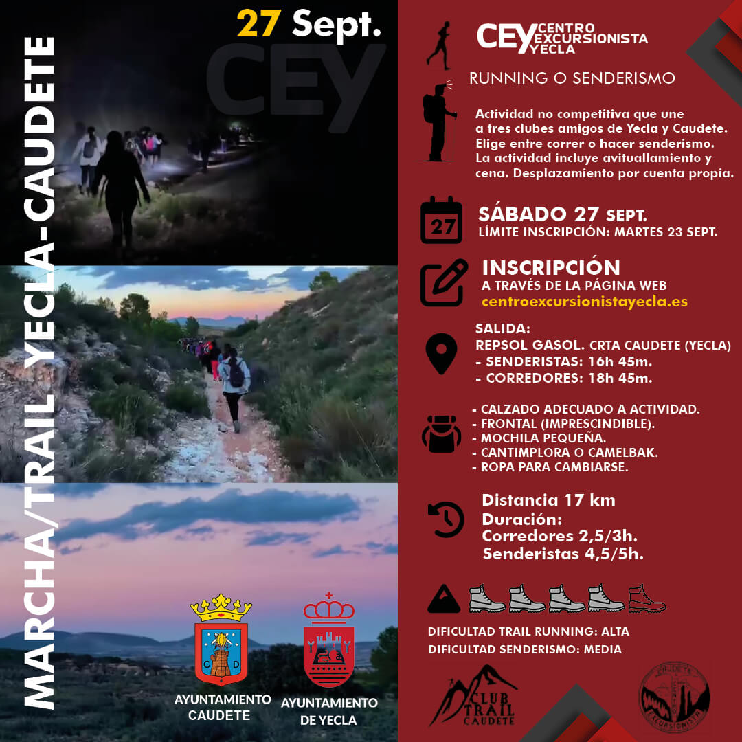 Cartel marcha/trail