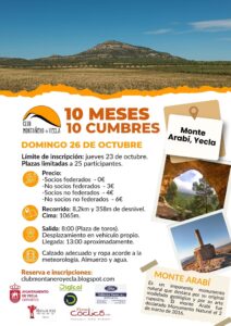 10 cumbres club montañero Arabi 26 oct