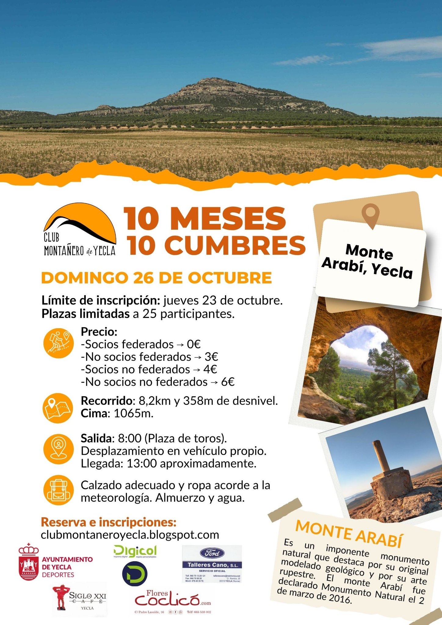 10 cumbres club montañero Arabi 26 oct
