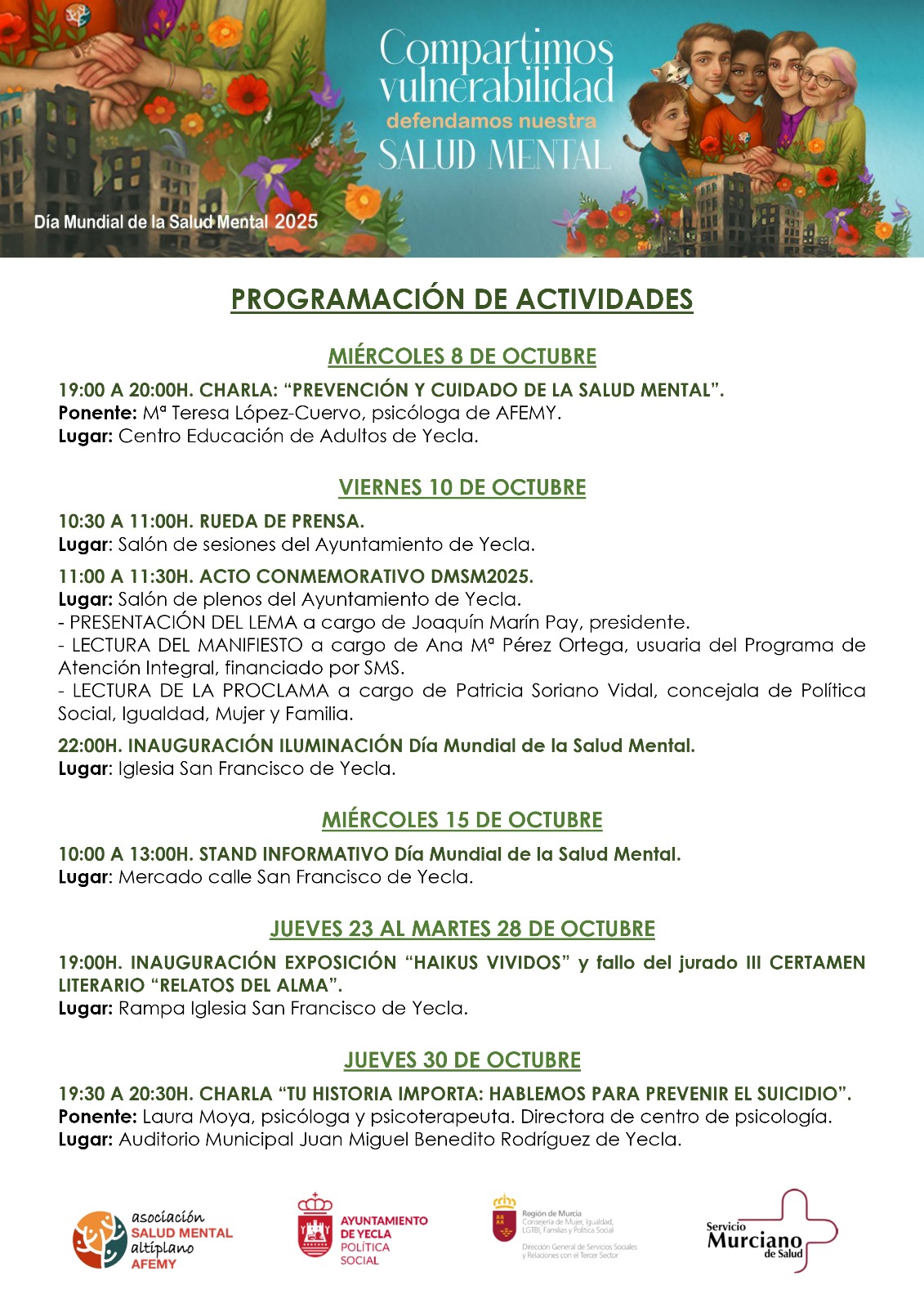 AFEMY actividades octubre