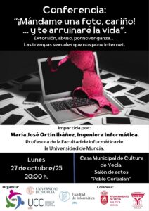 CARTEL CONFERENCIA SEXTORSIÓN OCTUBRE 2025 JPG