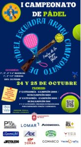 Campeonato padel escuadra arabi 24 y 25 oct