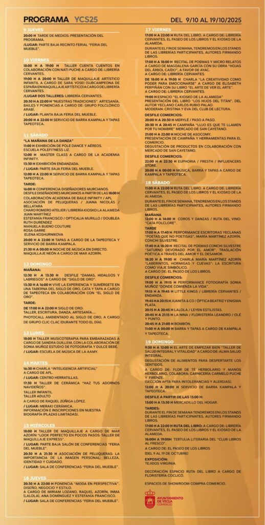 Cartel único YCS 25