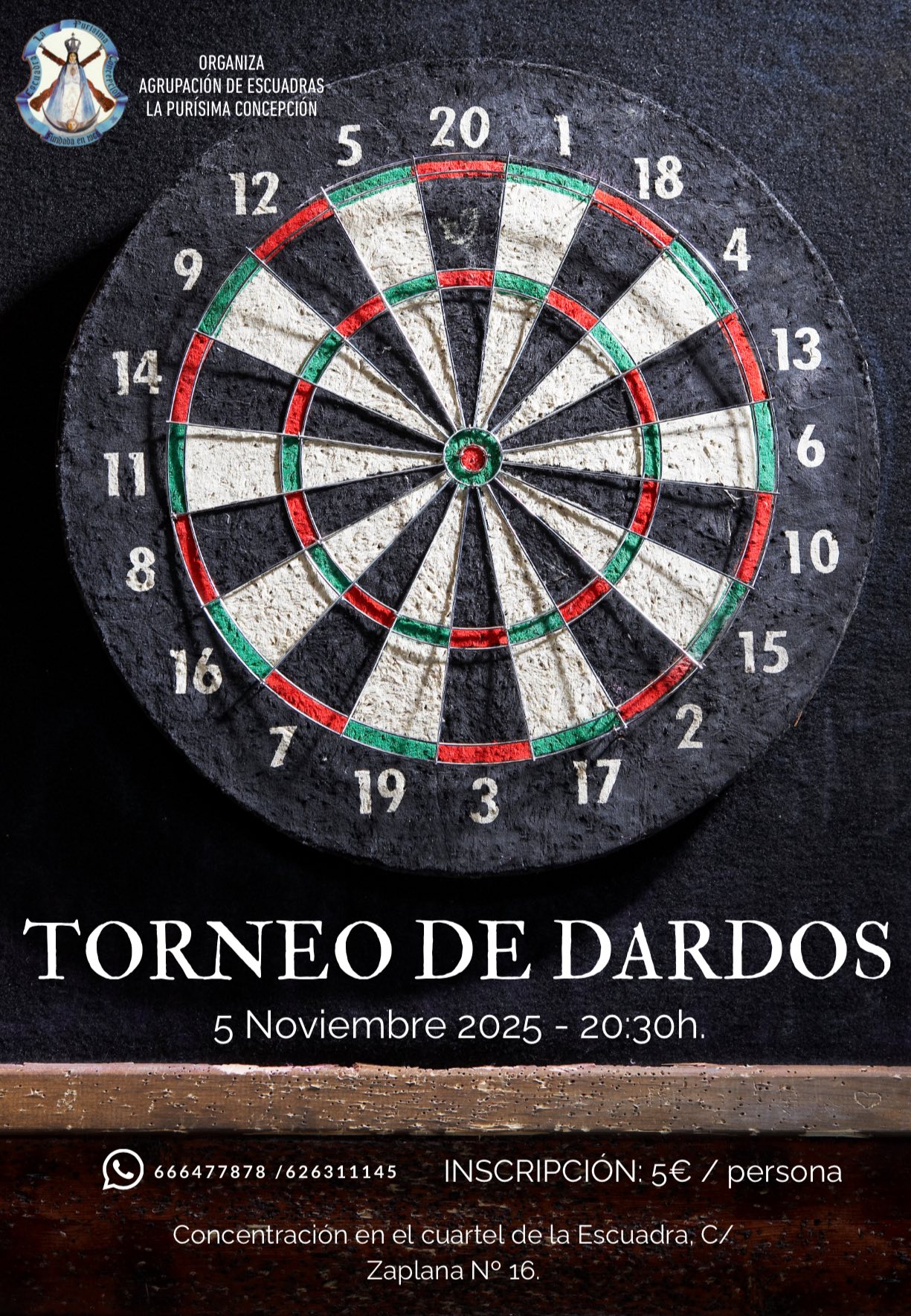 Torneo Dardos Escuadra la Purisima 5 nov