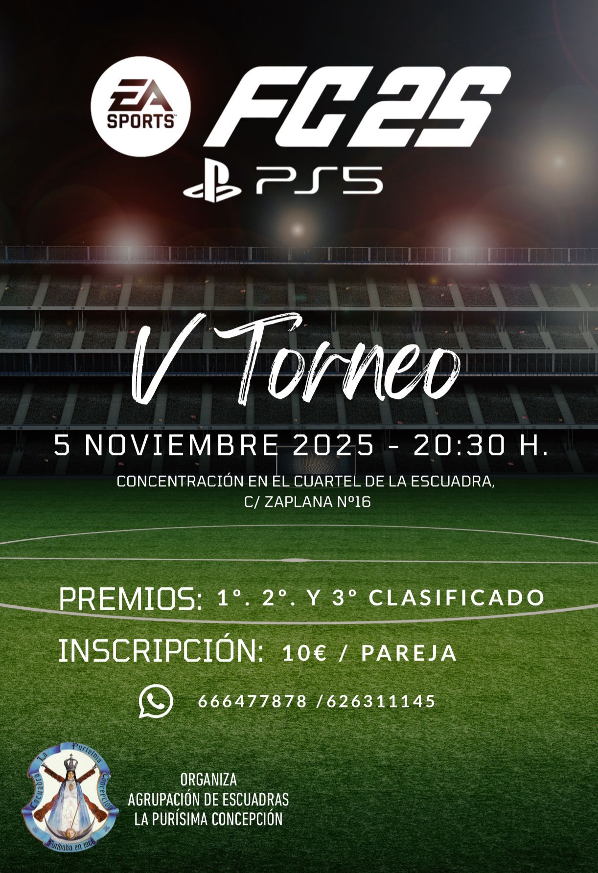 V Torneo FC25 Play Escuadra Purisima 5 nov