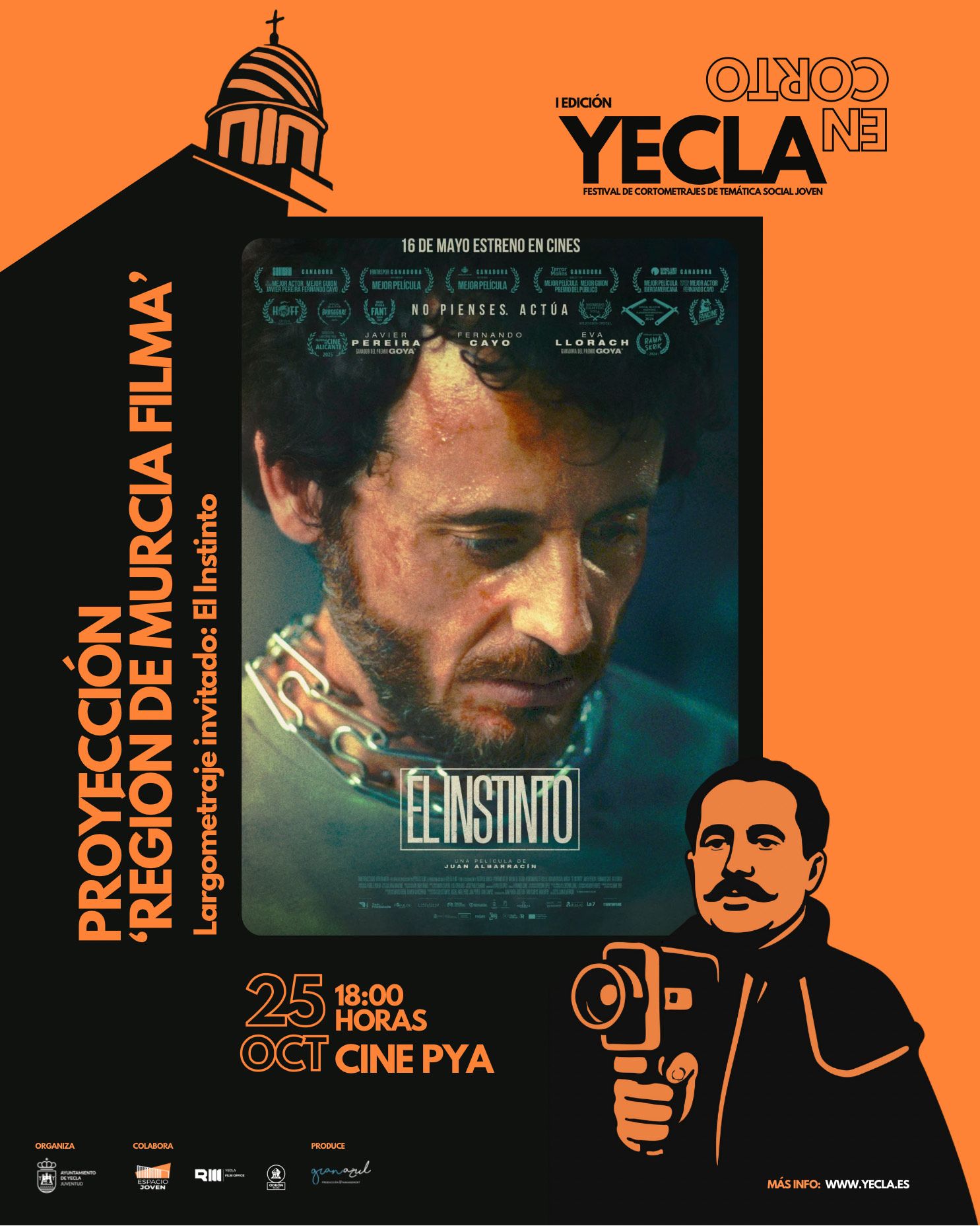 Yecla en corto proyeccion 25 oct EL INSTINTO