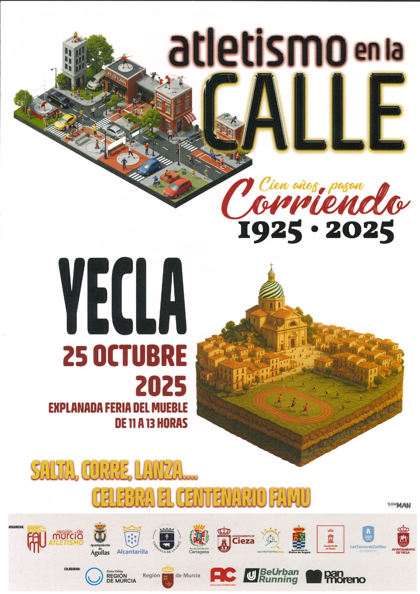 cartel actividada atletismo en la calle 251025