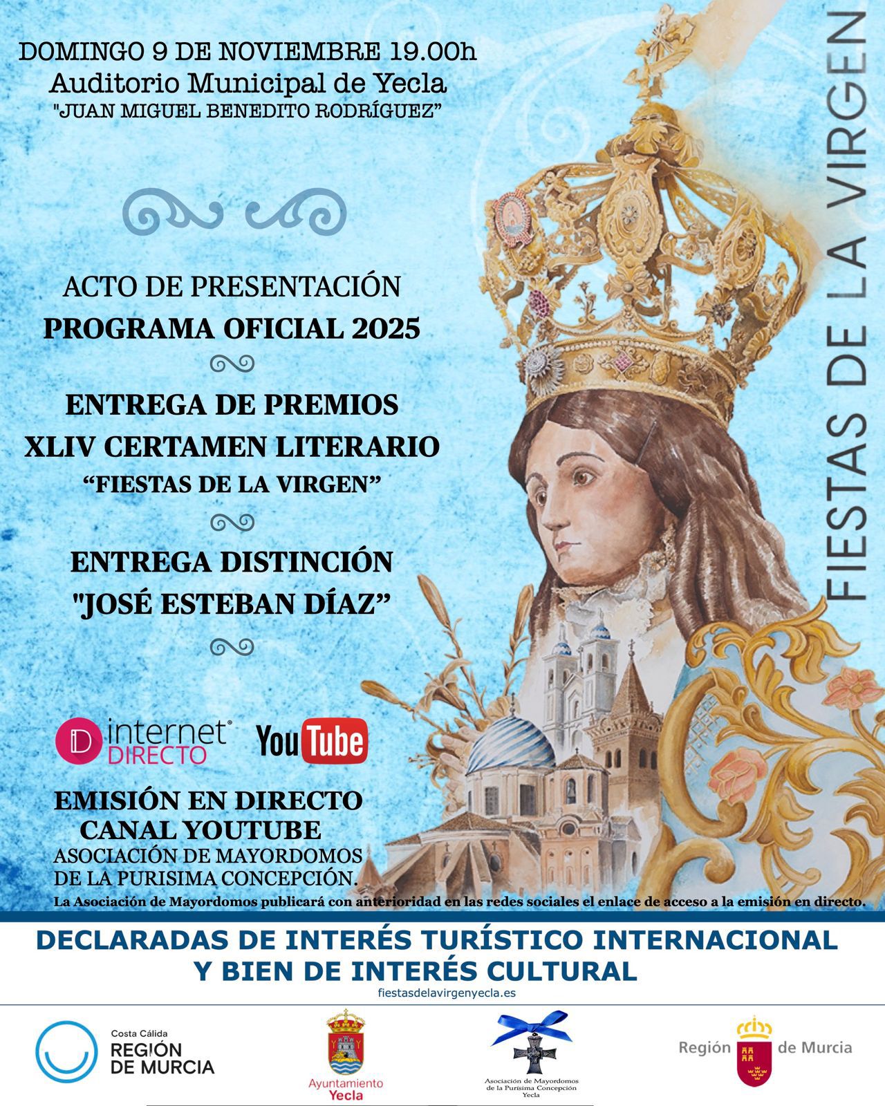 Cartel Programa oficial Fiestas Virgen