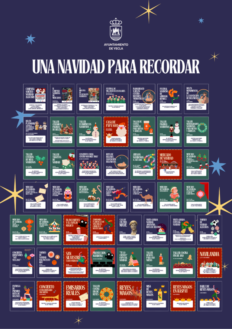 Cartel actividades navidad 2025