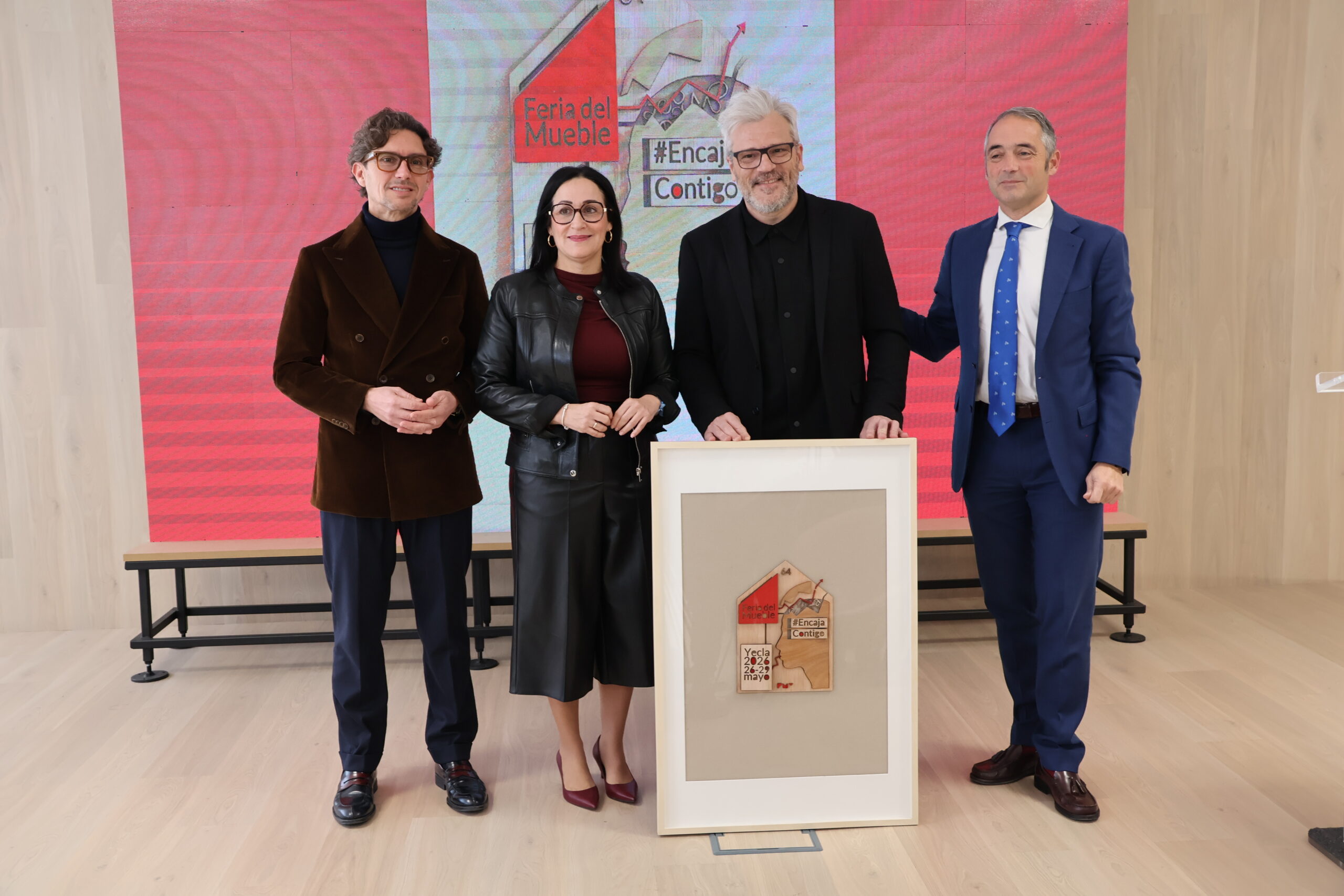 cartel FMY 64 foto alcaldesa y autor