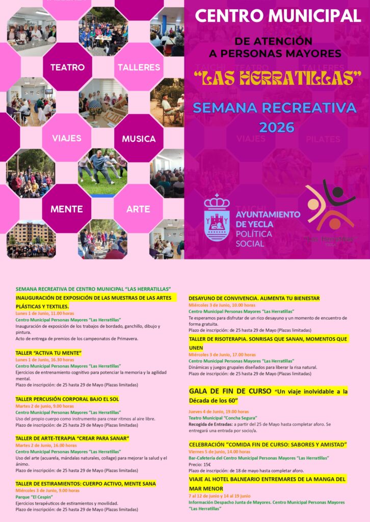 Cartel Semana Recreativa Mayores Herratillas_fin de curso